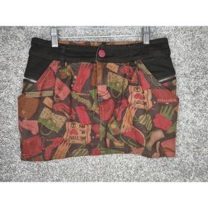 Ouyi Girl Friday Skirt Jet Set Mini Skirt 29" Waist J-She Jeans